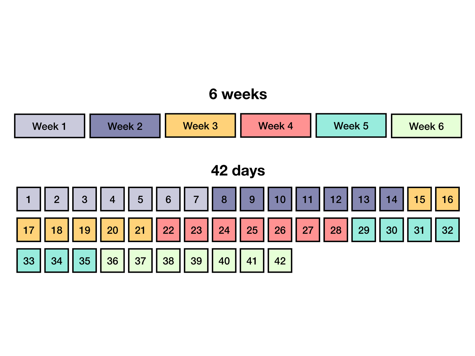 42 days: a cure for shiny object syndrome