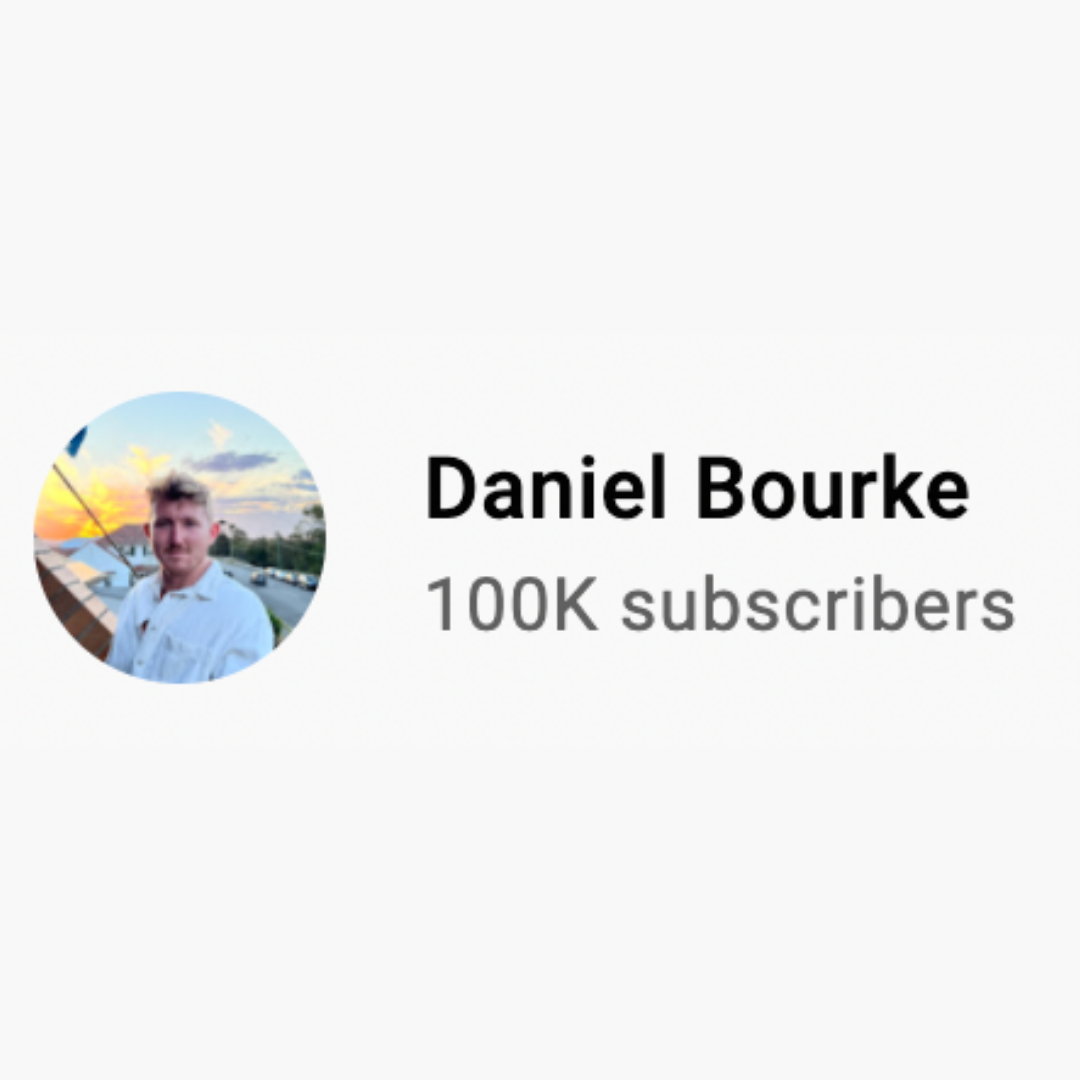 Daniel Bourke YouTube channel hitting 100K subscribers